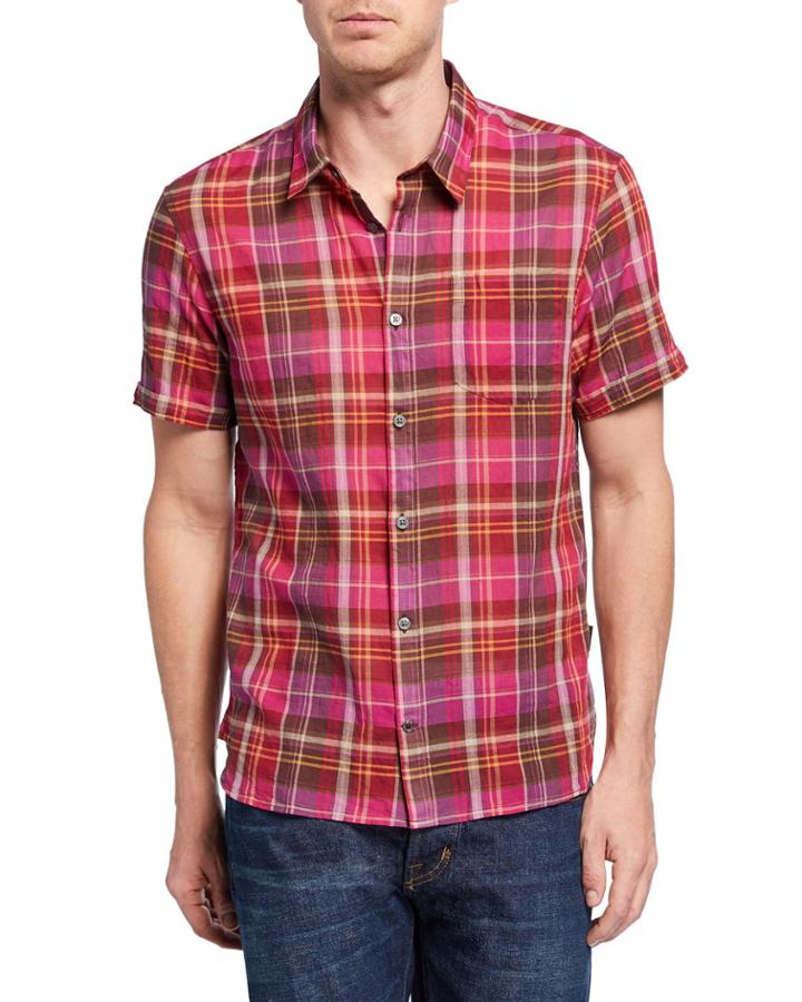 Men's Clyde Short-sleeve Plaid