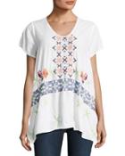 Wilson Embroidered-front Tunic,