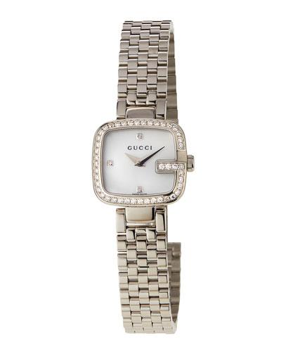 Pav&eacute; Diamond G Bracelet Watch