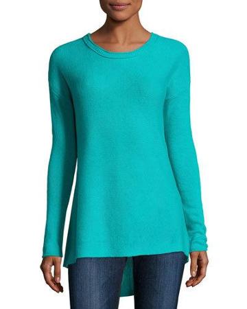 Cashmere High-low A-line Tunic