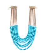 Multi-row Beaded Statement Necklace