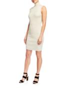 Rib Mock-neck Bodycon Dress