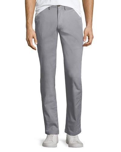 Flat-front Slim-leg Chino Pants