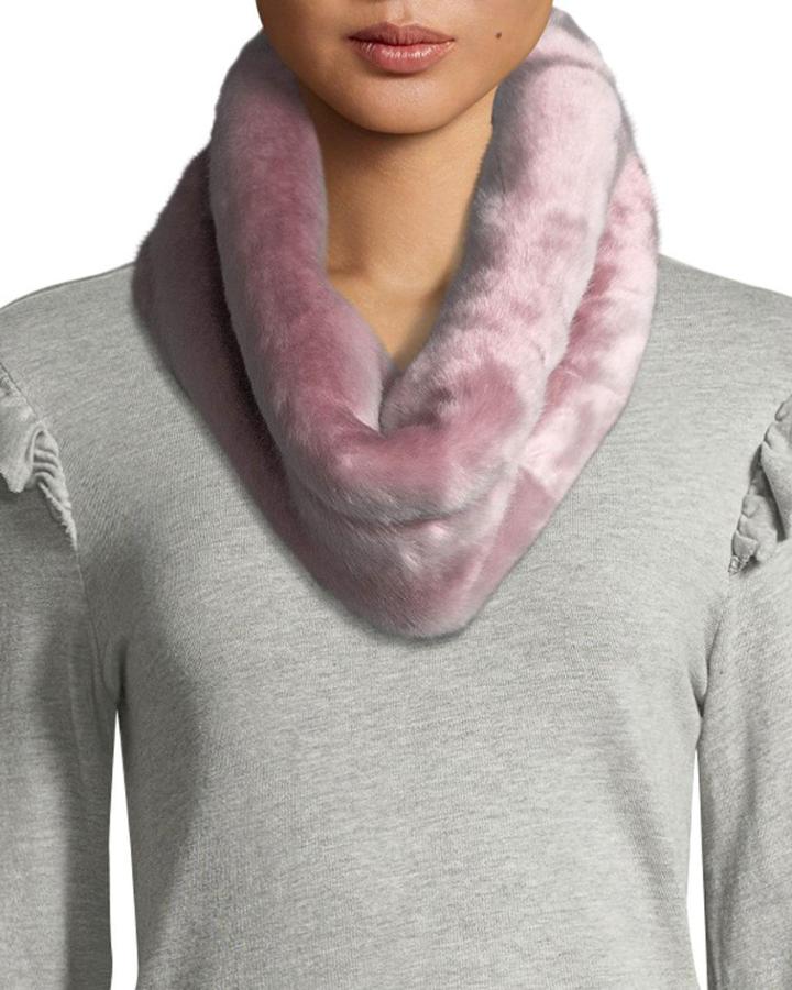 Faux-mink Double-face Collar