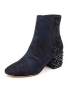 Martha Sock Booties With Embellished Heel