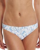 Sapri Printed Hipster Swim Bottom, White/ellora