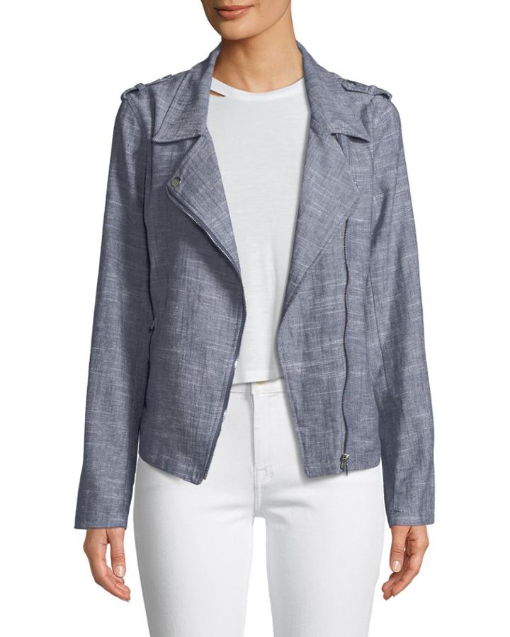 Linen Motorcycle Jacket