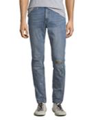 Men's Slim-leg Paint-splattered Jeans