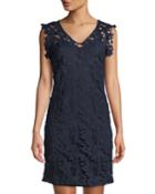 Floral Lace Cap-sleeve