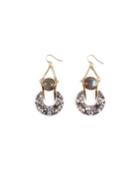 Laumiere Drop Earrings W/ Crystals