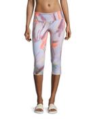 Airbrush Capri Sport Leggings, Modernist