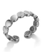 Dot Flex Cuff W/ Single Diamond Pav&eacute;,