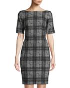 Textured Plaid Short-sleeve
