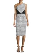 One-shoulder Mixed-pattern