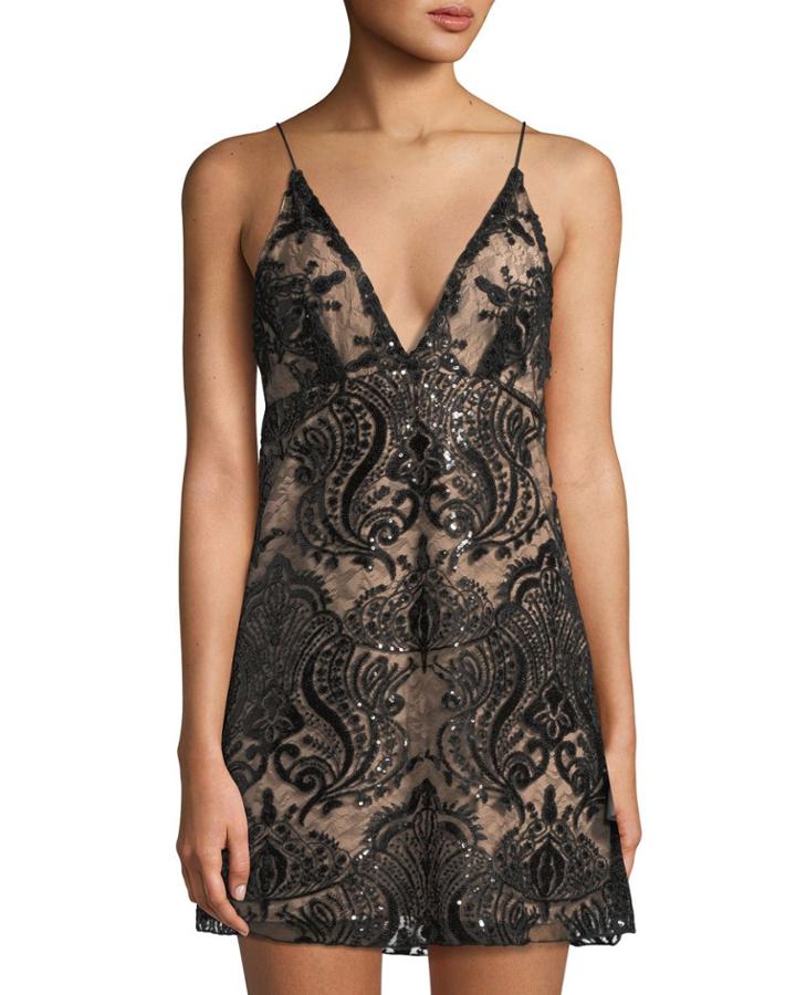 Night Shimmers Sequined Lace