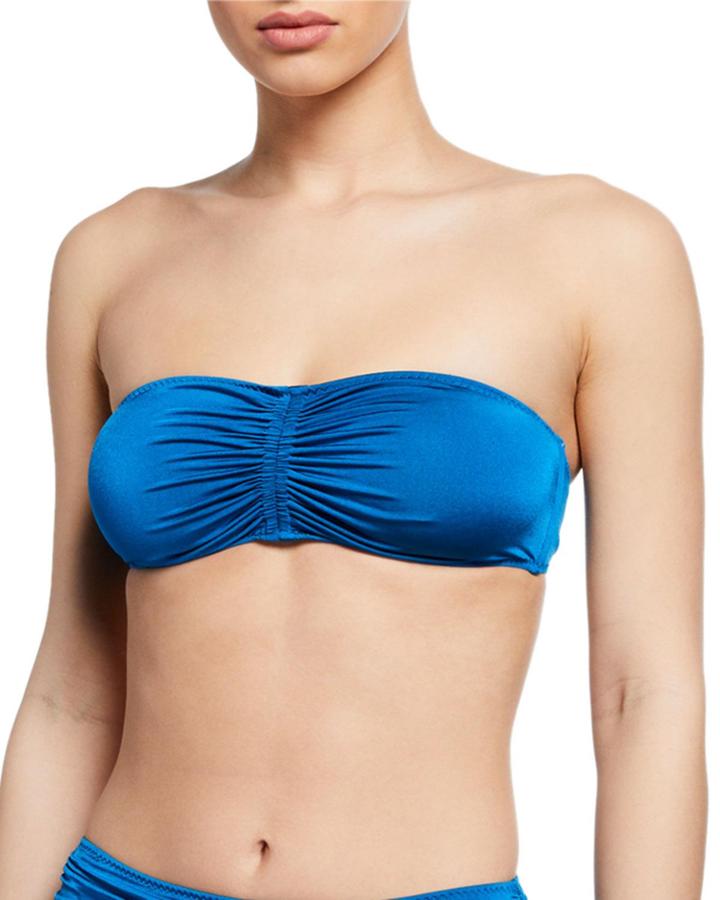 Ballet Ruched Bandeau Bikini Top