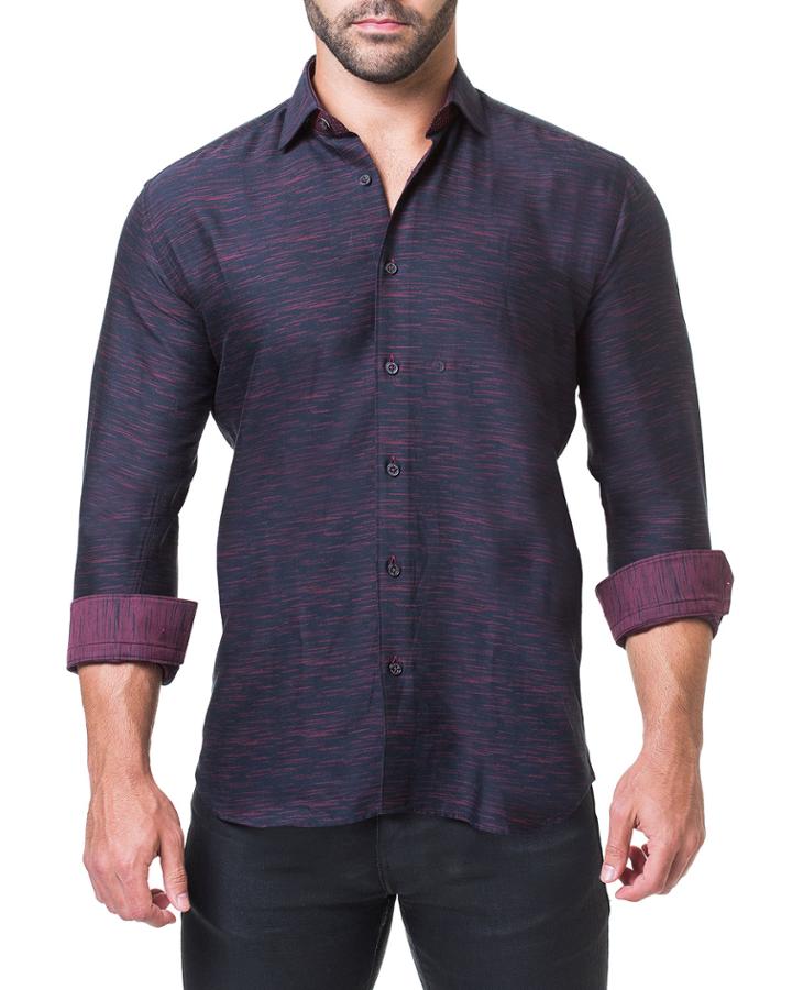 Men's Shaped-fit Fibonacci Melange Black