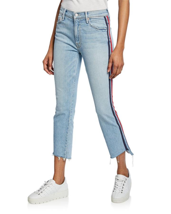 The Inside Crop Step Fray With Racer