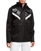 Men's Chevron Reflective Hooded Anorak