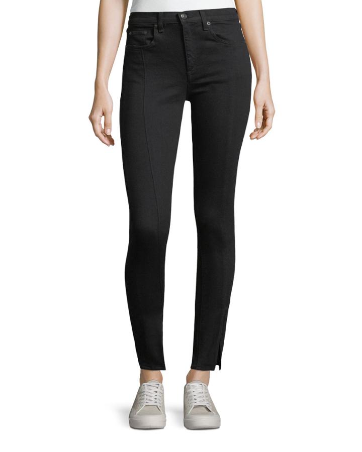 Yuki High-rise Skinny Jeans W/ Pintuck &