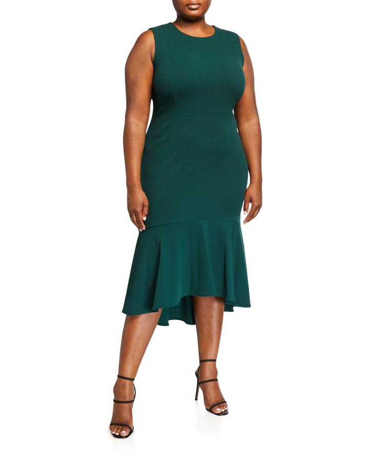 Plus Size High-low Flounce