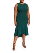 Plus Size High-low Flounce