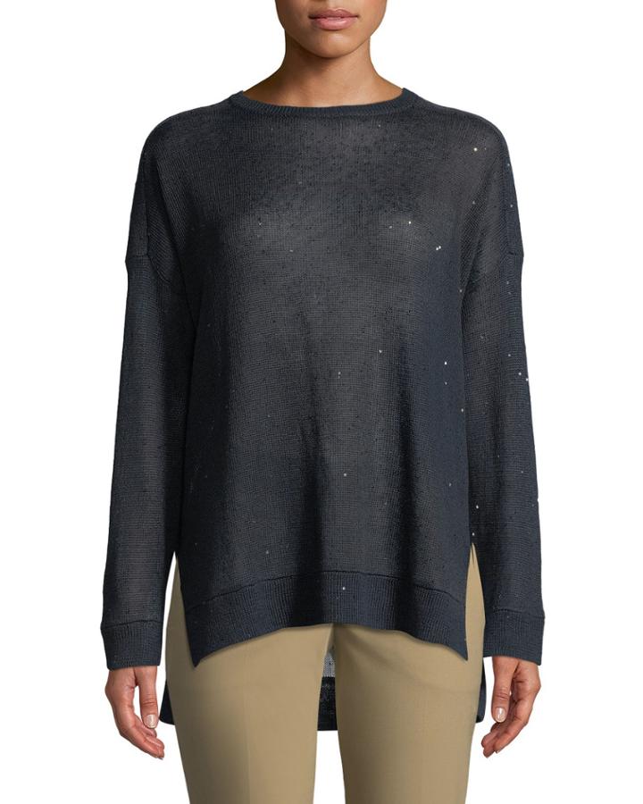 Linen-silk Paillette