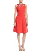 A-line Dress W/ Acrylic