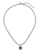Classic Chain Magic-cut Pendant Necklace With London Blue Topaz