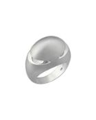 18k Matte Satin Dome Ring,