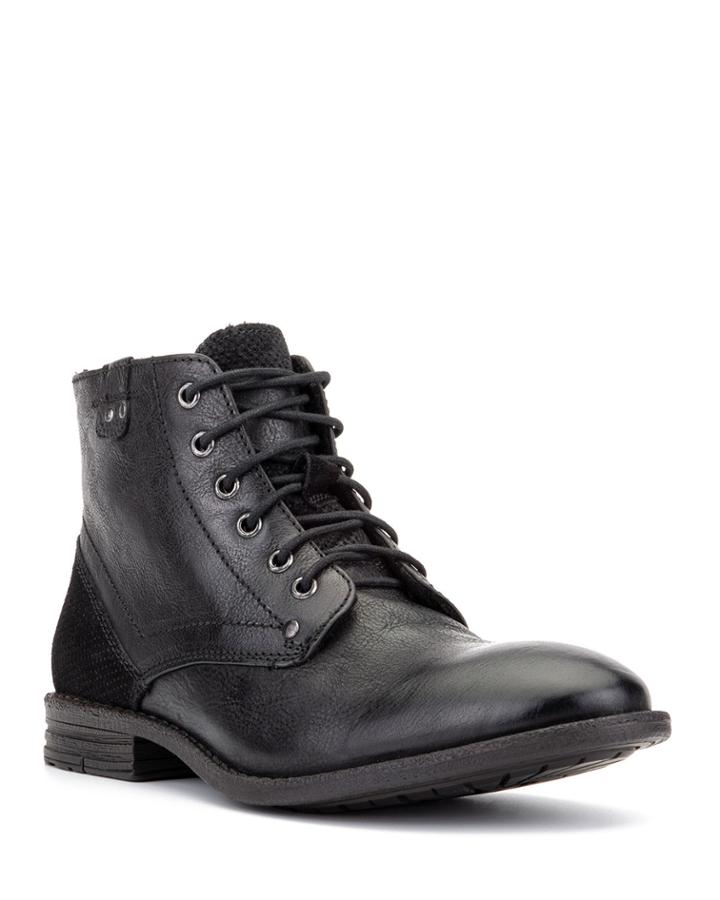Men's Zion Mixed Leather Combat Boots