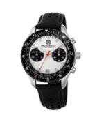 43mm Marco 1081 Chronograph Watch, White/steel