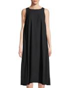 Long Cutaway Sleeveless Tank Dress