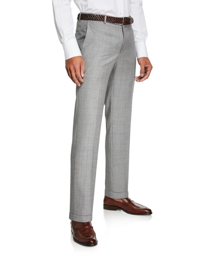 Men's Super 120s Sharkskin Pants