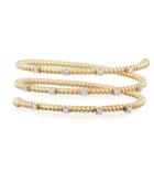 14k Wrap Bangle W/ Diamonds