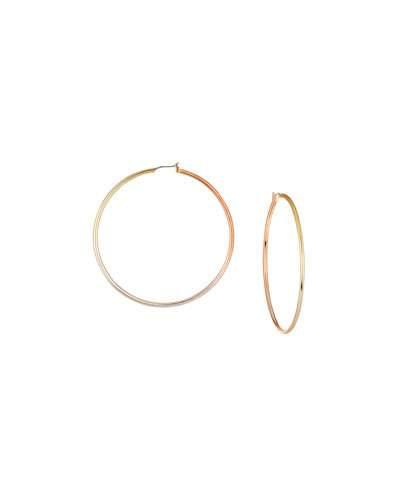 Ombre Golden Hoop Earrings