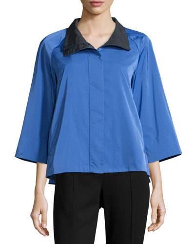 Zora Bracelet-sleeve Jacket Topper, Riviera