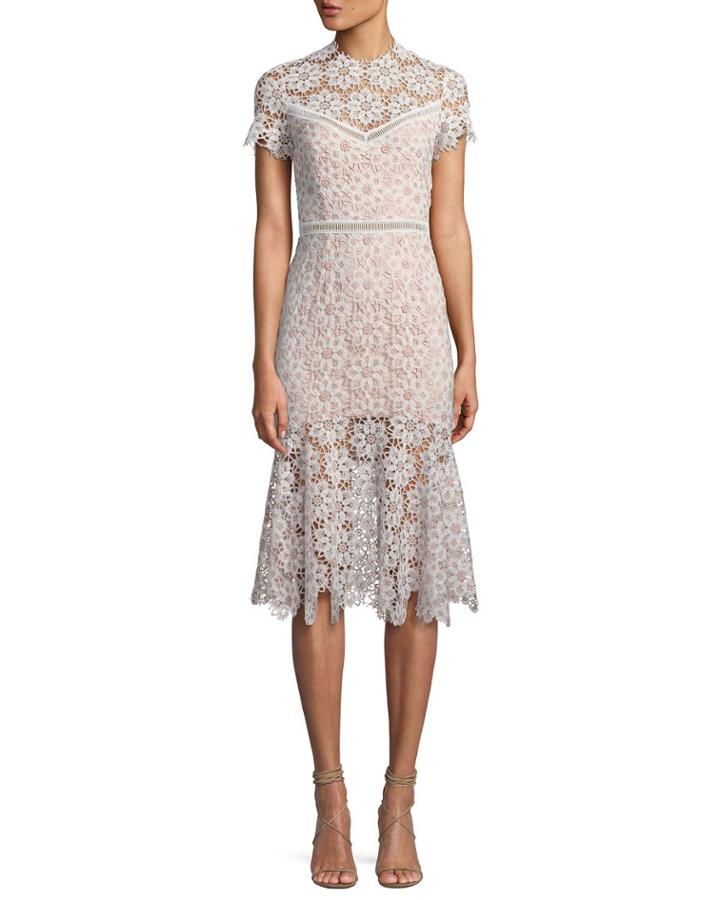 Two-tone Embroidered