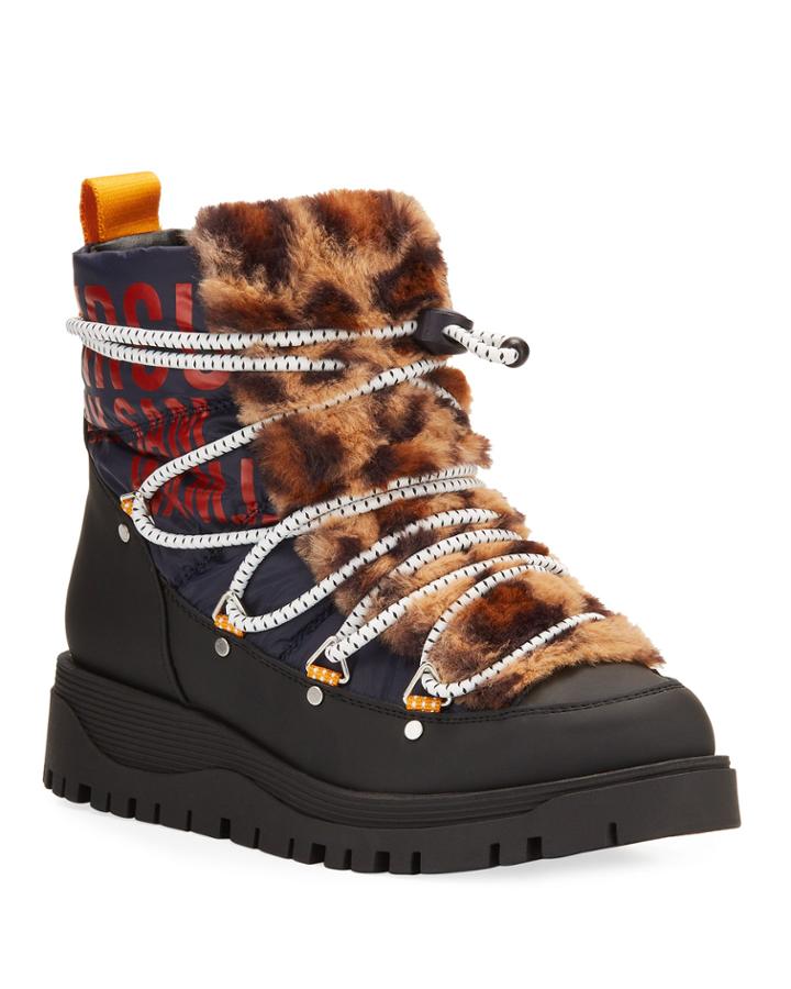Rex Leopard-print Winter Booties