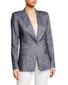 Palma Notched-collar One-button Jacket