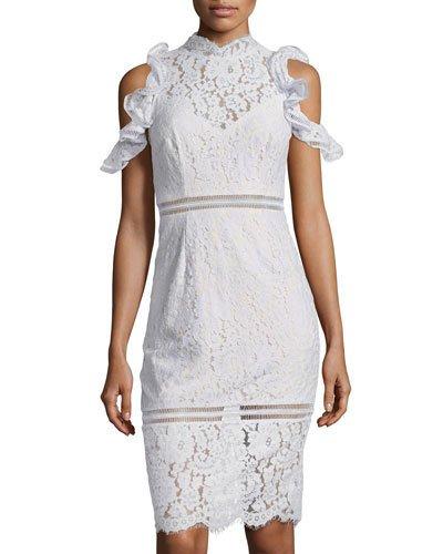 Oblivion Lace Cold-shoulder Dress