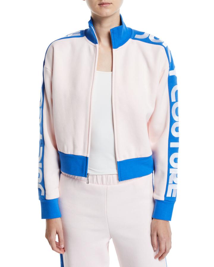 French Terry Logo Stripe Colorblock Jacket