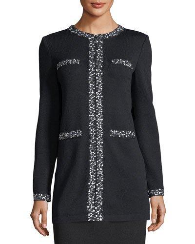 Stud-trim Santana Knit Jacket
