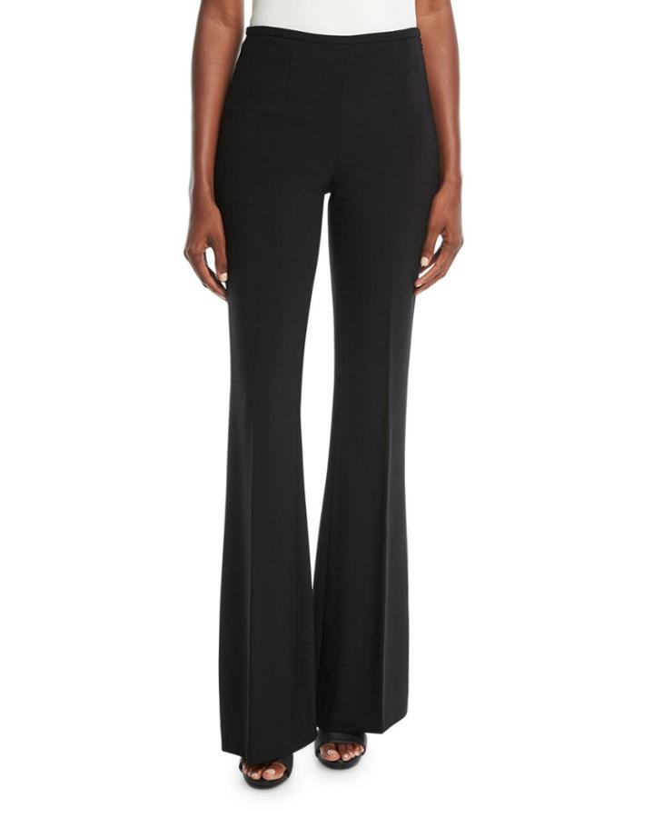 Pleated Wide-leg Wool Pants