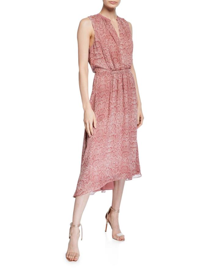 Hilarie Sleeveless Snake-print