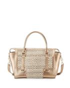 Ros Woven Fabric/metallic Leather