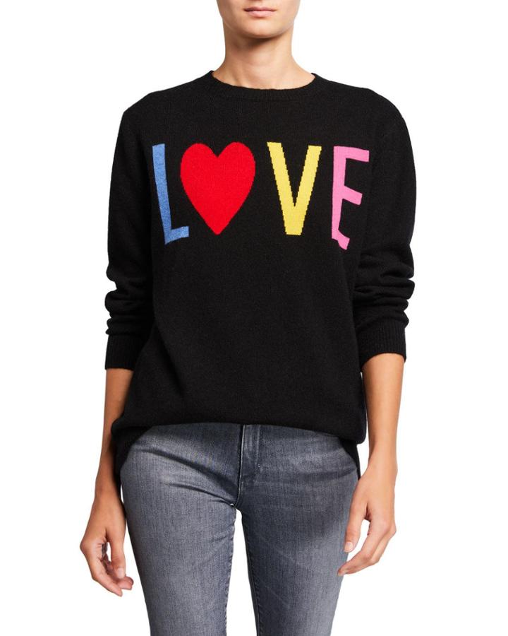 Cashmere Multi-love Crewneck