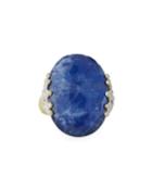 18k Provence Sapphire/moonstone Oval Ring,