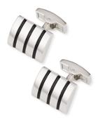Rounded Enamel Striped Cuff