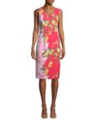 Two-tone V-neck Sleeveless Dress